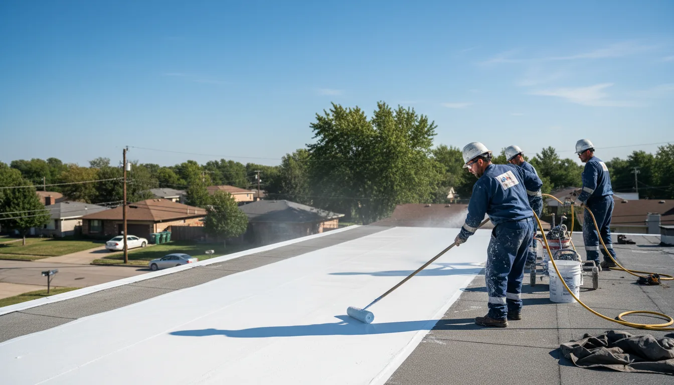 Commercial roof coating in Bancroft, WV near me